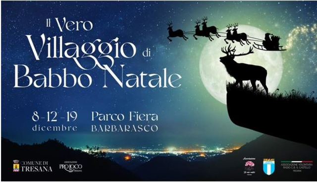 Apre 8 Dicembre 2021 il “vero villaggio di Babbo Natale” a Barbarasco