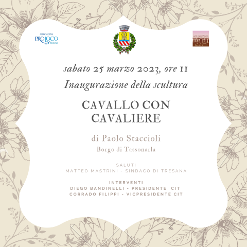 TassonArt 25.03.2023 - Inaugurazione scultura "Cavallo con Cavaliere"